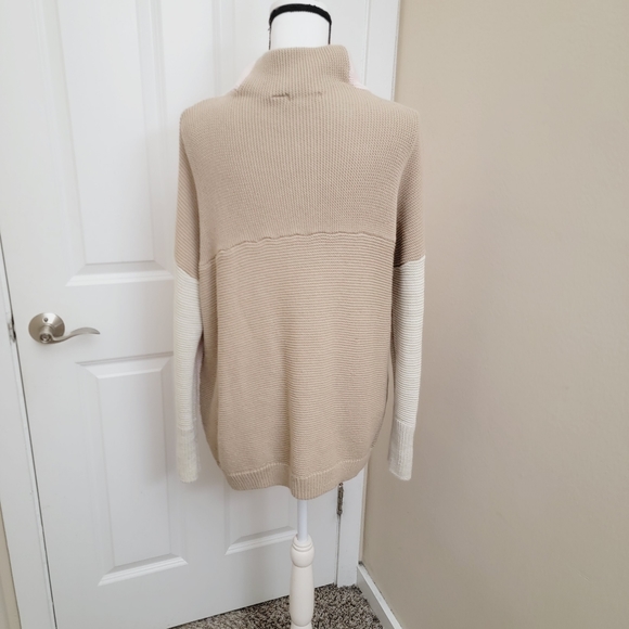 RDI Colorblock Ottoman Mock Neck Tunic Sweater Ribbed knit XL - Picture 8 of 11